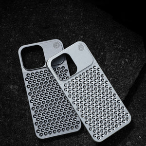 For iPhone case 14/13/12 Aromatherapy mobile phone case diy aluminum alloy anti-fall anti-fingerprint heat dissipation