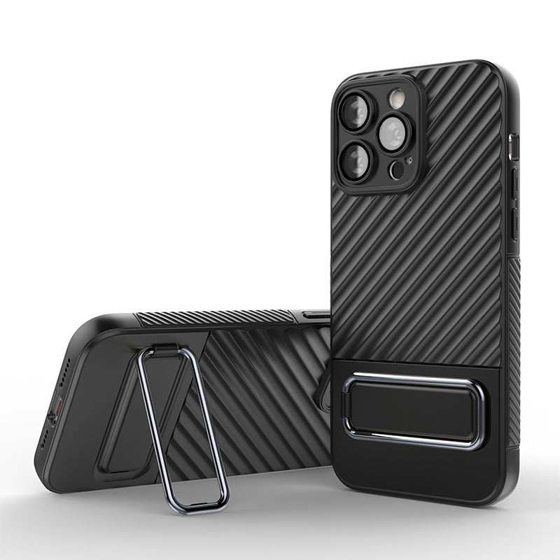 For iphone15promax phone case, fine hole lens, iPhone 14 Pro bracket mobile phone case