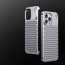 For iPhone case 14/13/12 Aromatherapy mobile phone case diy aluminum alloy anti-fall anti-fingerprint heat dissipation