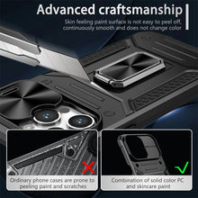 For iPhone14/15 magnetic suction ring anti-fall mobile phone case push window