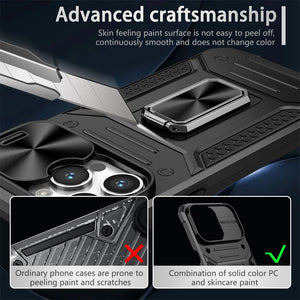 For iPhone14/15 magnetic suction ring anti-fall mobile phone case push window