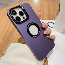 For iPhone15promax mobile phone case mirror bracket matte anti-drop anti-fingerprint