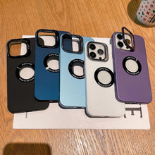 For iPhone15promax mobile phone case mirror bracket matte anti-drop anti-fingerprint