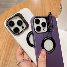 For iPhone15promax mobile phone case mirror bracket matte anti-drop anti-fingerprint