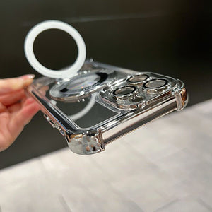 Suitable for iPhone15 air bag holder magnetic space case wireless charging