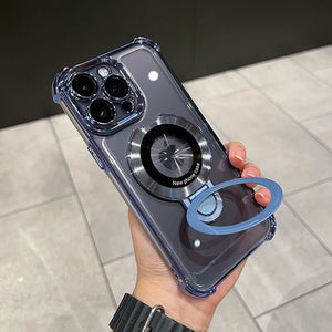 Suitable for iPhone15 air bag holder magnetic space case wireless charging