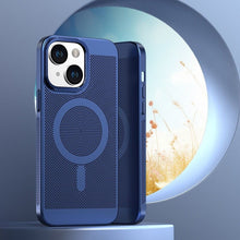 Mesh cooling magnetic phone case wireless charging for iPhone15