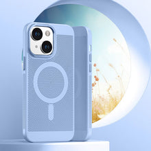 Mesh cooling magnetic phone case wireless charging for iPhone15