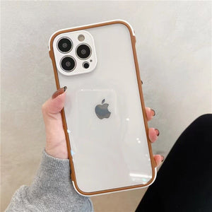 Color matching imitation transparent mobile phone case suitable for iPhone15promax mobile phone case