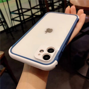 Color matching imitation transparent mobile phone case suitable for iPhone15promax mobile phone case