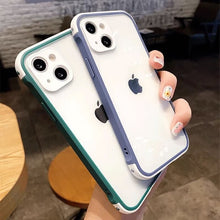 Color matching imitation transparent mobile phone case suitable for iPhone15promax mobile phone case