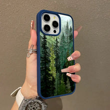 Stained Glass Forest Magnetic Protective Case for iPhone 17 16 E Pro Max 15 Plus 14 13 12 11 XS XR, Girly Design | Shockproof, Silicone, Stylish, Trendy, and Scratch Resistant HNSJK0038