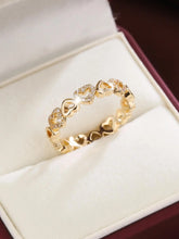 Elegant Hollow out Heart Design Rhinestone Decorated Ring, Heart Shaped Ring, Elegant Everyday Ring, Stackable Rings, Fashion Accessories for Women, Trendy All-match & Exquisite Jewelry for Birthday Gift, Dainty Stacking Rings HNJZ0038