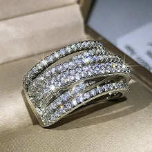 Women's  Wrap-Around Ring, Luxury Jewelry for Gifts, Refined Elegance for Formal Events, Sparkling Stones, Hypoallergenic & Comfortable Fit HNJZ0049
