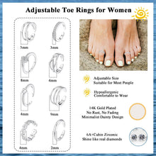 8 Pcs Toe Rings for Women Gold Silver Simple Open Adjustable Band Toe Rings Set Beach Foot Jewelry for Summer Gold Plated Copper Hypoallergenic Stackable Rings, Toe Ring Stackable, Gold Plated Toe Rings HNJZ0003