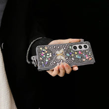 Butterfly Rhinestone Phone Case with Wrist Strap, Slim Shockproof Full Protection Cover, Portable Handheld Design for Women Girls, Style Phone Accessory HNSJK0037