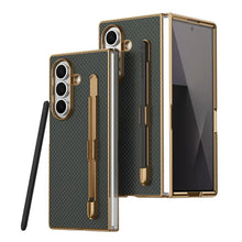 Compatible with Z Fold7/Z Fold6/Z Fold5/Z Fold4 grid pattern with stand touchscreen phone case HNSJK0004