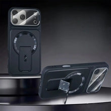 Compatible with iPhone 17 Pro Max/ 16/15/14/13 Invisible bracket magnetic flip cover lens film phone case HNSJK0015