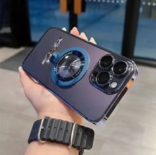 Compatible with Magsafe Transparent 360° Rotation Phone Case