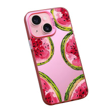 【BUY 4 ONLY PAY FOR 2】Pink Cute Case for iPhone with Unique Graphic Design, Hard Back + Soft Frame Protective Case - Watermelon