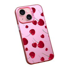 【BUY 4 ONLY PAY FOR 2】Pink Cute Case for iPhone with Unique Graphic Design, Hard Back + Soft Frame Protective Case - Cheery