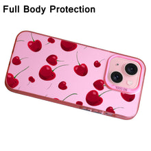 【BUY 4 ONLY PAY FOR 2】Pink Cute Case for iPhone with Unique Graphic Design, Hard Back + Soft Frame Protective Case - Cheery