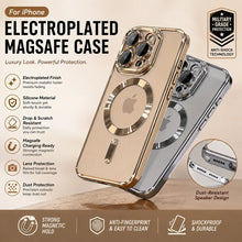 Luxury Metallic Edge Magnetic Phone Case, Raised Camera Protective Clear Case for iPhone,TPU Anti-Yellow Wireless Charging Back Cover HNSJK0036