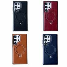 Business Leather Cellphone Case Suitable for  S24/S23/S22 ultra / for iPhone 12/13/14/15 Pro max Mobile Phone Case with Built-in Stand  Leather HNSJK0011