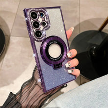 Compatible with S26Ultra S25Ultra/s24 / s23 Magnetic Stand Glitter Phone case Full package Phone case HNSJK0017