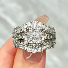 Square Five-in-One Ring for Women Micro Pave CZ Stones Halo Design Elegant Daily Wear Gift for Girlfriend or Wife Jewelry Unique Sparkling Stones HNJZ0014