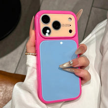 Summer Dopamine Color Block Phone Case, Large Window Full Camera Protection Shockproof Soft TPU Case for iPhone 17 Pro Max 16 15 14 13 Pro, Cute Pastel Contrast Color Phone Cover for Girls Women HNSJK0032