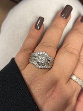 Square Five-in-One Ring for Women Micro Pave CZ Stones Halo Design Elegant Daily Wear Gift for Girlfriend or Wife Jewelry Unique Sparkling Stones HNJZ0014