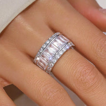 Eternal Lifetime Ring - Wide Band Type - Synthetic Zirconium - For Weddings and Daily Wearing HNJZ0037