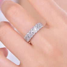 Shiny Twist Channel Wide Faceted Zirconia Ring for Women & Men | Wedding Engagement Promise Eternity Anniversary Birthstone Gift HNJZ0025