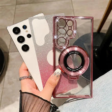 Compatible with S26Ultra S25Ultra/s24 / s23 Magnetic Stand Glitter Phone case Full package Phone case HNSJK0017