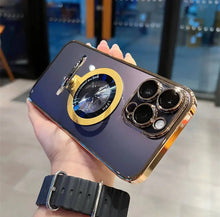 Compatible with Magsafe Transparent 360° Rotation Phone Case