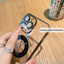 Transparent Back Cover Magnetic Cell Phone Case