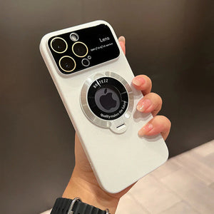 For iphone 15promax MagSafe iPhone Case with Integrated Stand and Large Window Design