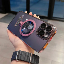 Compatible with Magsafe Transparent 360° Rotation Phone Case