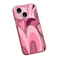 【BUY 4 ONLY PAY FOR 2】Pink Cute Case for iPhone with Unique Graphic Design, Hard Back + Soft Frame Protective Case - Heart