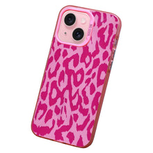 【BUY 4 ONLY PAY FOR 2】Pink Cute Case for iPhone with Unique Graphic Design, Hard Back + Soft Frame Protective Case - Leopard
