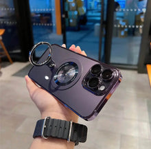 Compatible with Magsafe Transparent 360° Rotation Phone Case