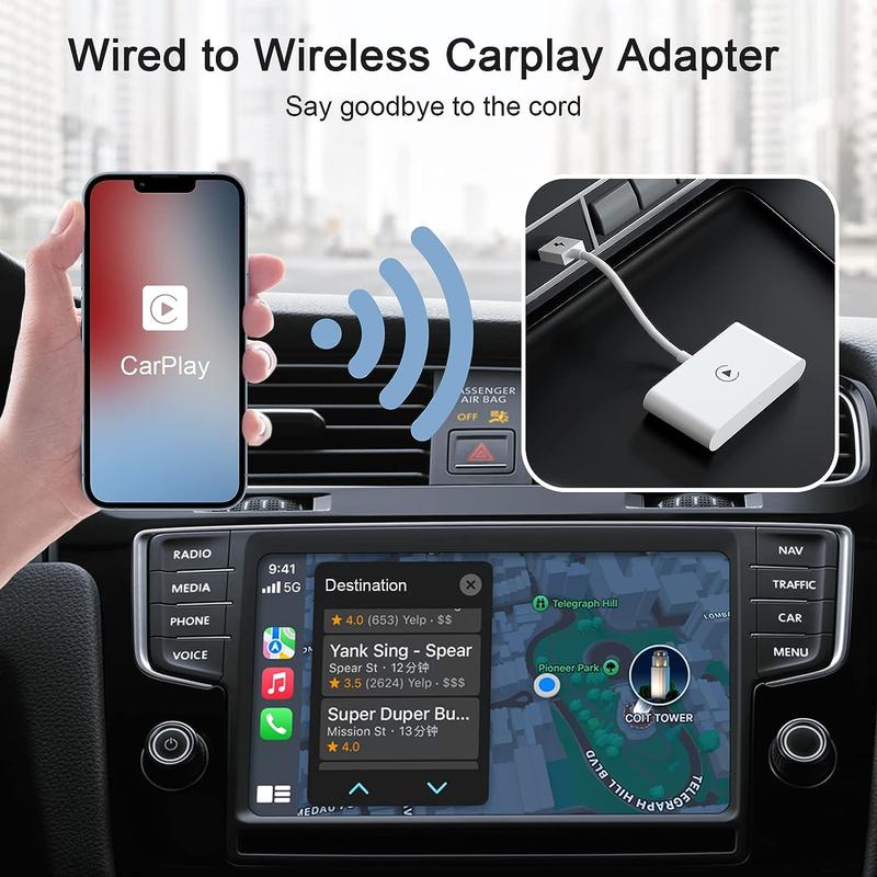 Suitable for Apple mobile phone carplay original car wired to wireless smart AI BOX box car machine adapter