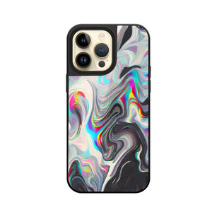 Compatible with iPhone 13 Abstract Case, Abstract Psychedelic Marble Wavy Distort Liquid Gradient Trippy Graphic for iPhone Case Boys Girls, Soft TPU Phone Case for iPhone