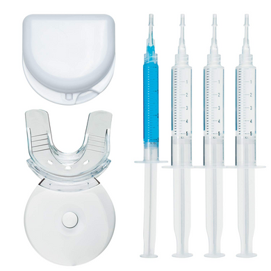 Premium Teeth Whitening Kit, LED Light, At-Home System Without Pain or Sensitivity, Effectively Removes Stains for Whiter Teeth
