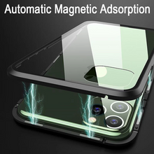 Upgraded Two Side Tempered Glass Magnetic Adsorption Phone Case for iPhone 11 11Pro 11Pro Max