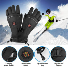 Heated Gloves 3.7V 3500 Mah Rechargeable Battery Electric Heated Gloves Washable Temperature Adjustable for Outdoor Riding Fishing Skiing Hiking Camping