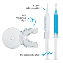 Premium Teeth Whitening Kit, LED Light, At-Home System Without Pain or Sensitivity, Effectively Removes Stains for Whiter Teeth