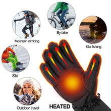 Heated Gloves 3.7V 3500 Mah Rechargeable Battery Electric Heated Gloves Washable Temperature Adjustable for Outdoor Riding Fishing Skiing Hiking Camping