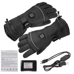 Heated Gloves 3.7V 3500 Mah Rechargeable Battery Electric Heated Gloves Washable Temperature Adjustable for Outdoor Riding Fishing Skiing Hiking Camping